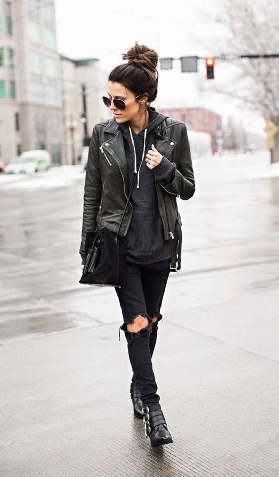 Estilo Tomboy: 13 ideias de looks Total Black! Imagem: Reprodução 